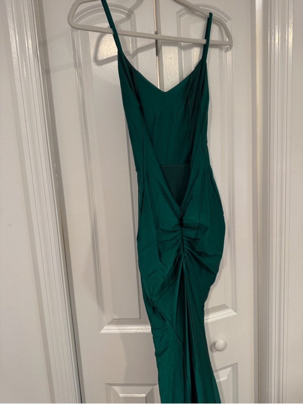 Emerald Formal Maxi Dress with Spaghetti Straps